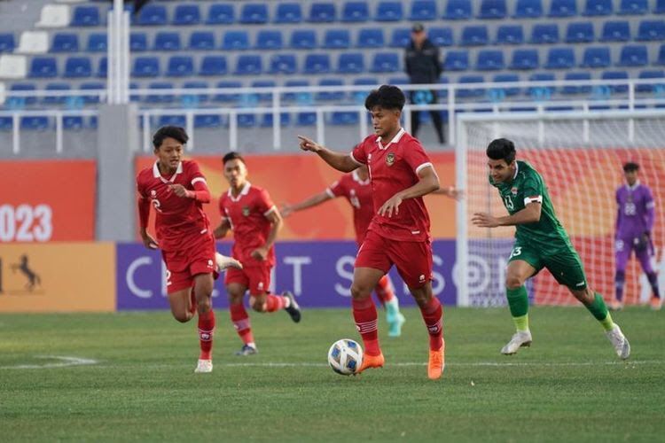 Laga timnas Indonesia vs Irak dalam jadwal Piala Asia U20 digulirkan di Stadion Lokomotiv pada Rabu (1/3/2023) malam WIB.